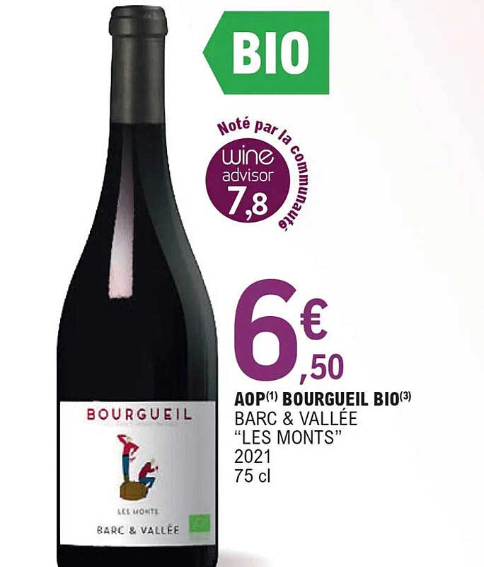 aop bourgueil bio barc & vallée "les monts" 2021