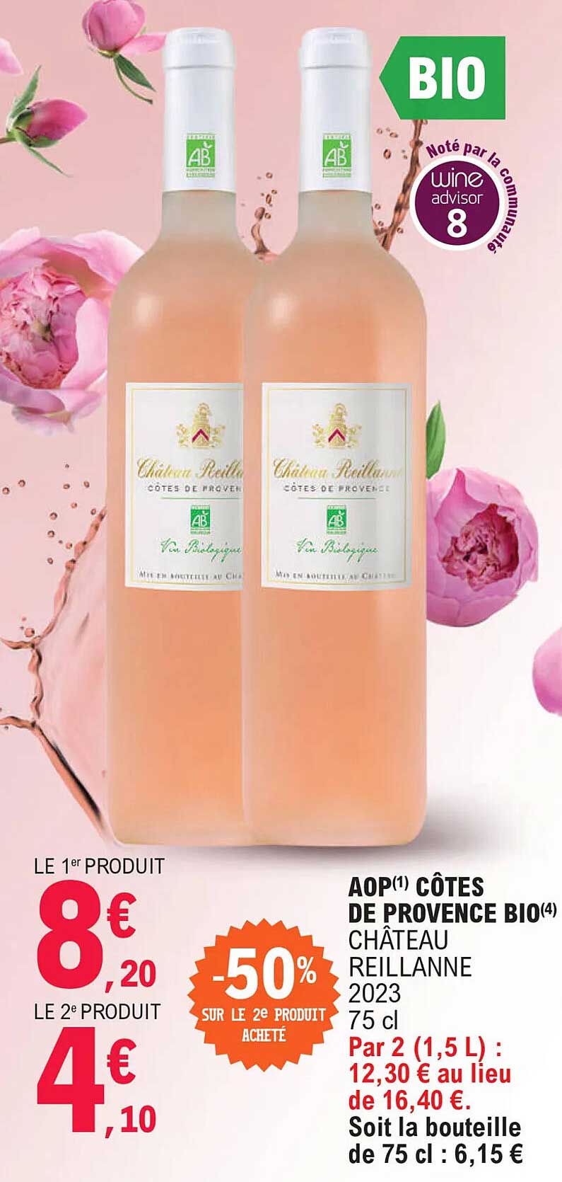 aop côtes de provence bio château reillanne 20233