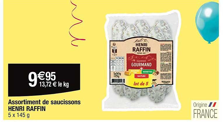 Assortiment De Saucissons Henri Raffin