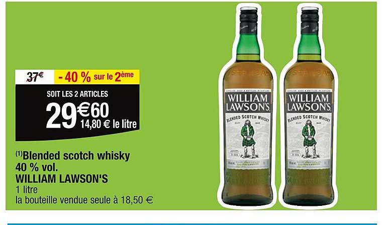 blended scotch whisly 40% vol. william lawson's