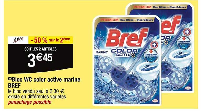 Bloc WC Color Active Marine Bref