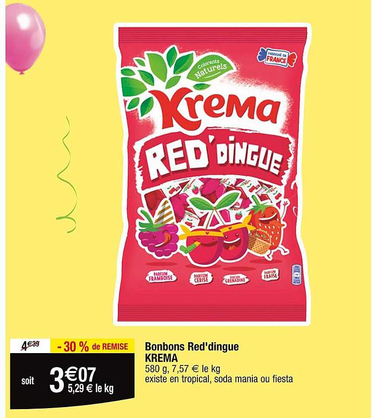Bonbons Red'dingue Krema