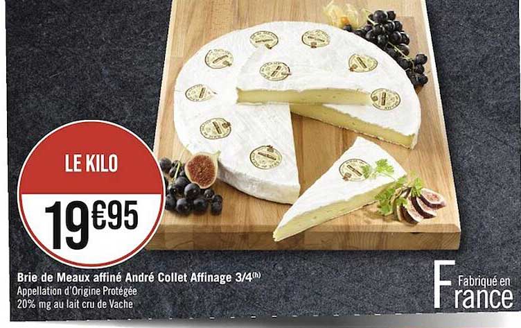 brie de meaux affiné andré collet affinage 3/4