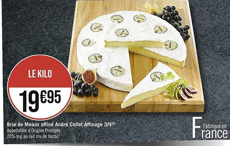 brie de meaux affiné andré collet affinage 3/4