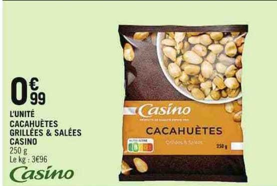 Cacahuètes Grillées & Salées Casino