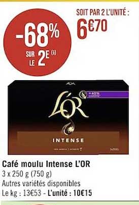 Café Moulu Intense L'or