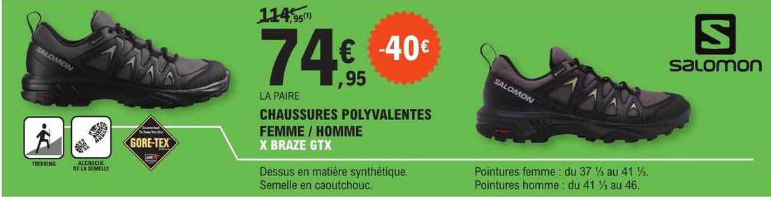 chaussures polyvalentes femme / homme x braze gtx