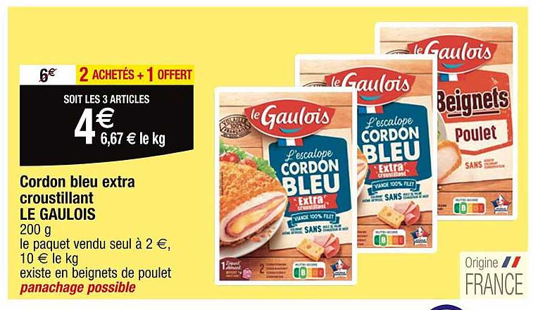 Cordon Bleu Extra Croustillant Le Gaulois