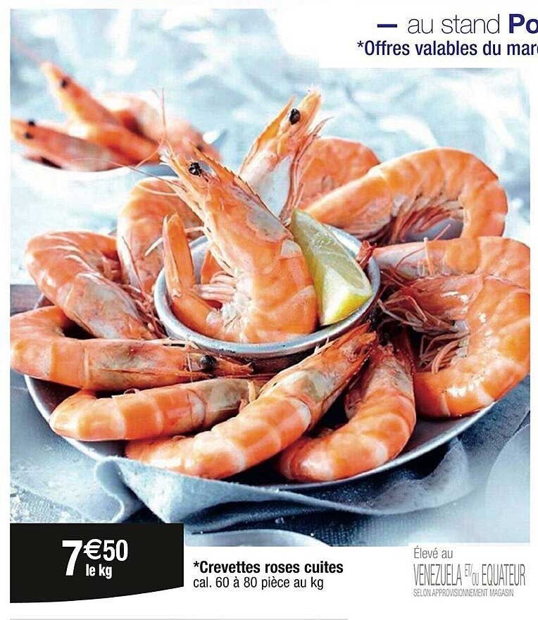 Crevettes Rosses Cuites