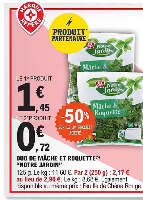 duo de mâche et roquette "notre jardin