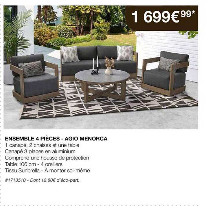 ensemble 4 pièces - agio menorca