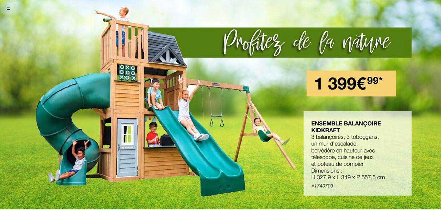 ensemble balançoire kidkraft