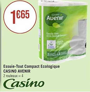 essuie-tout compact écologique casino avenir