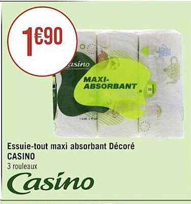 essuie-tout maxi absorbant décoré casino
