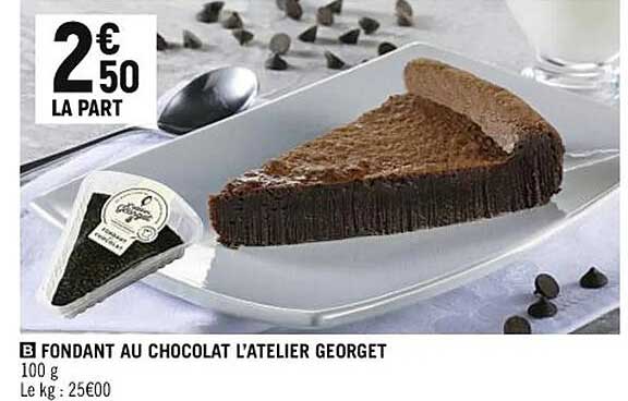 fondant au chocolat l'atelier georget