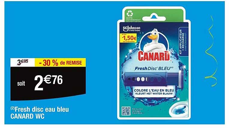 fresh disc eau bleu canard WC