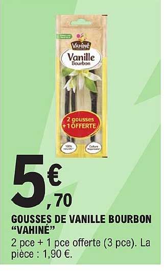 gousses de vanille bourbon "vahiné"