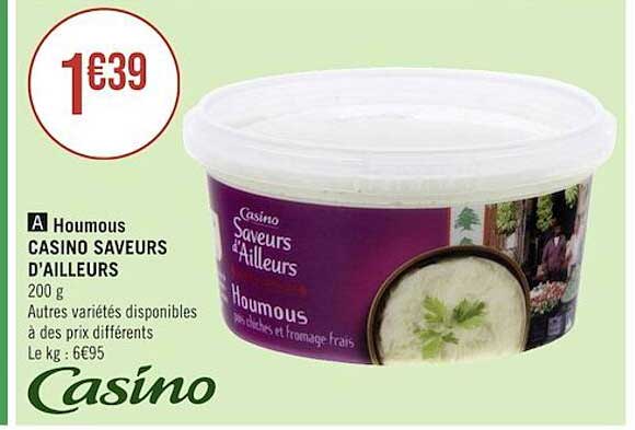 houmous casino saveurs d'ailleurs