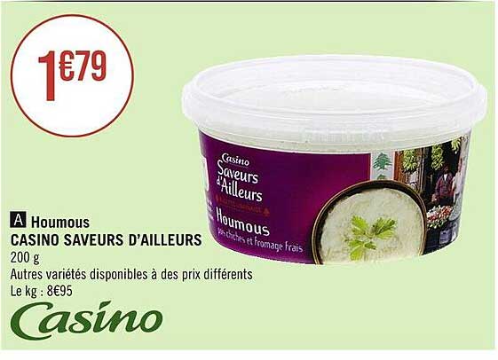houmous casino saveurs d'ailleurs