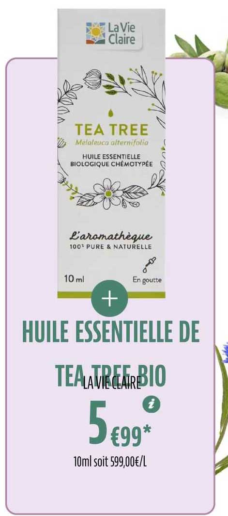 Huile Essentielle De Tea Tree Bio La Vie Claire