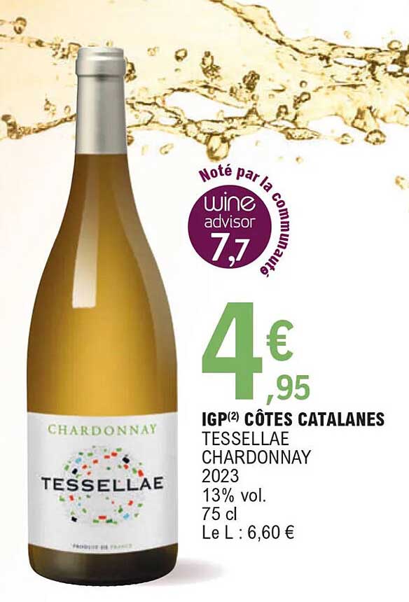 Igp Côtes Catalanes Tessellae Chardonnay 2023