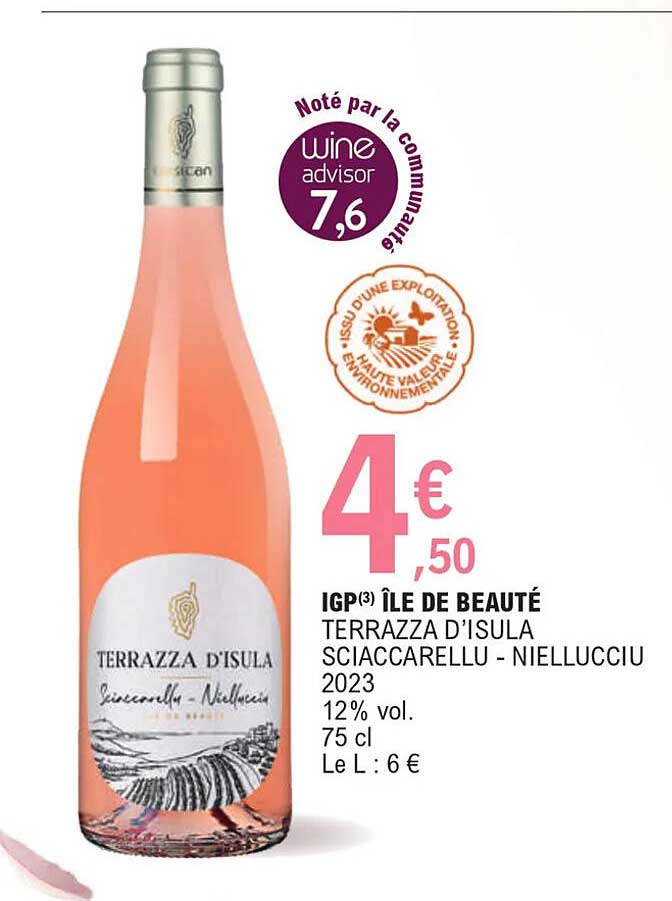 igp île de beauté terrazza d'isula sciaccarellu - niellucciu