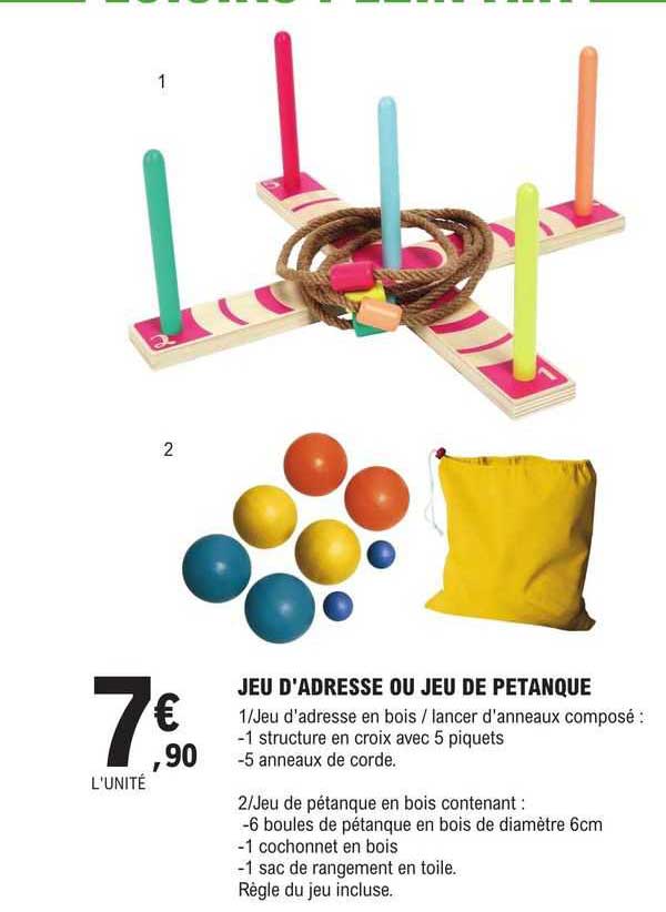 Jeu D'adresse Ou Jeu De Petanque