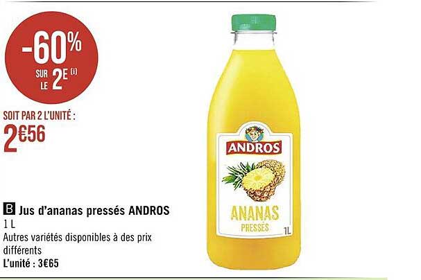 Jus D'ananas Pressés Andros