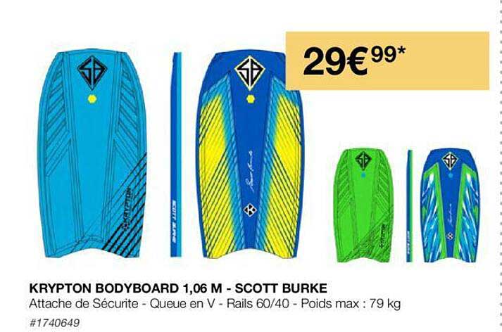 krypton bodyboard 1,06 m - scott burke