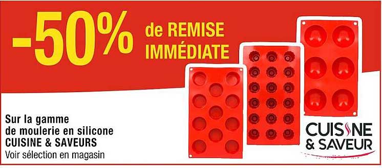 la gamme de moulerie en silicone cuisine & saveurs