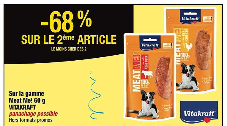 la gamme meat me ! 60 g vitakraft