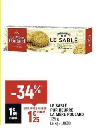 le sablé pur beurre la mère poulard