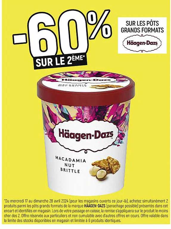 les pots grands formats häagen-dazs