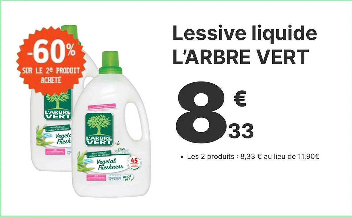 Lessive Liquide L'arbre Vert
