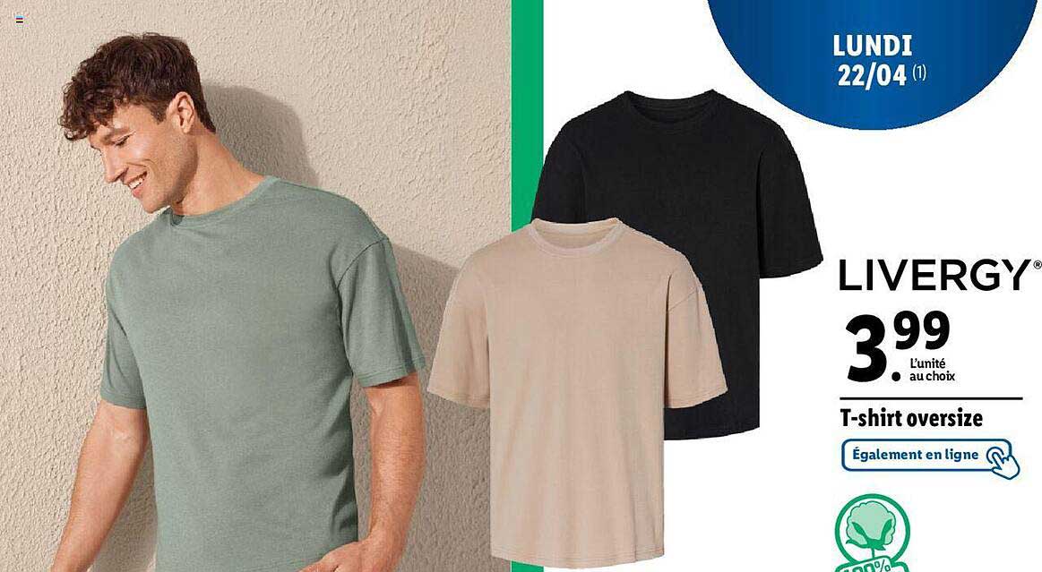 livergy t-shirt oversize