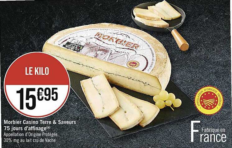 morbier casino terre & saveurs 75 jours d'affinage