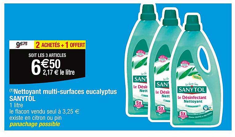 nettoyant multi-surfaces eucalyptus sanytol