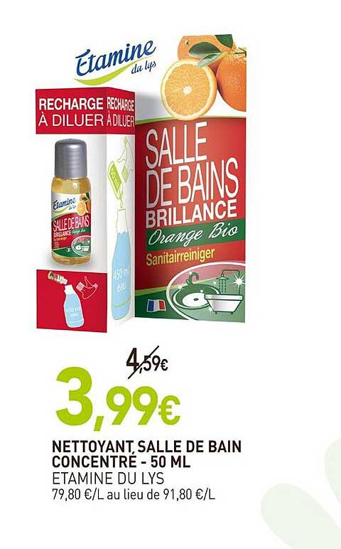 nettoyant salle de bain concentré étamine du lys - 50 ml