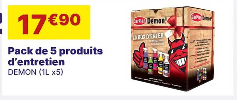 pack de 5 produits d'entretien demon (1 l x 5)