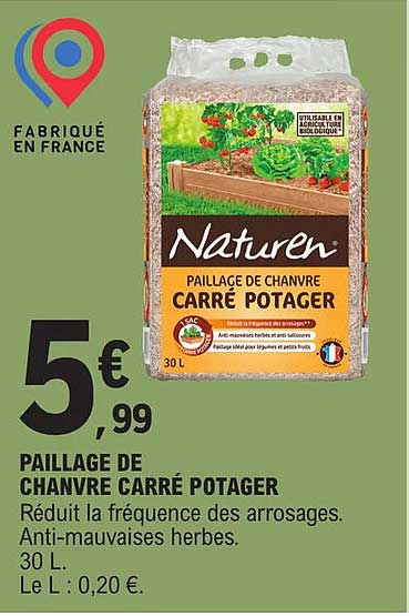 Paillage De Chanvre Carré Potager