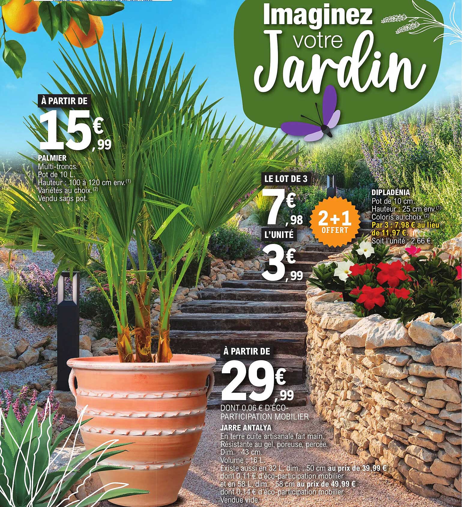 palmier, jarre antalya, depladénia