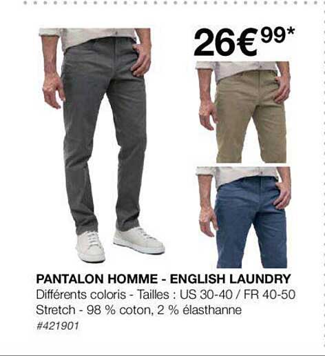 pantalon homme - english laundry