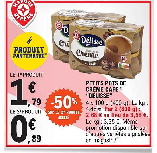 petits pots de crème café "délisse"