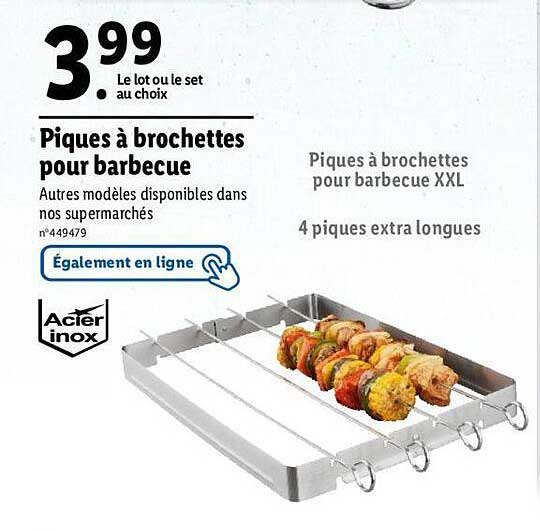 Piques à Brochettes Pour Barbecue