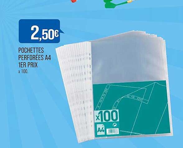 pochettes perforées a4 1er prix