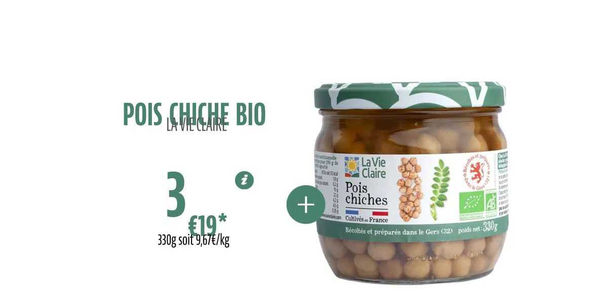 pois chiche bio la vie claire