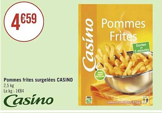 Pommes Frites Surgelées Casino
