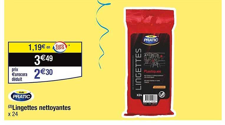 pratic lingettes nettoyantes