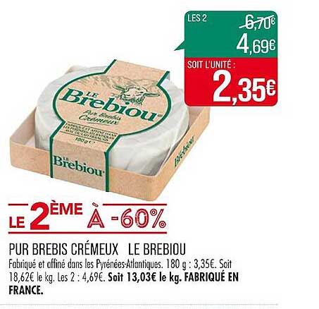 Pur Brebis Crémeux  Le Brebiou