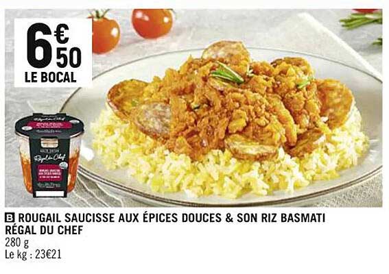 rougail saucisse aux épices douces & son riz basmati régal du chef